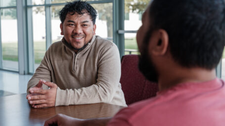 Physician talking to a patient